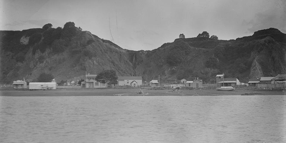Historic photo of Whakatane Town