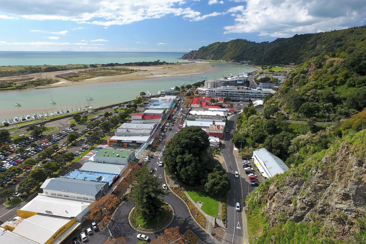 Aerial View of Whakatane Town