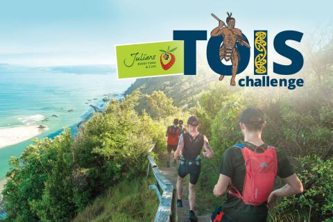 Tois Challenge - logo and image of runners