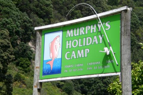 Murphy's Holiday Camp sign