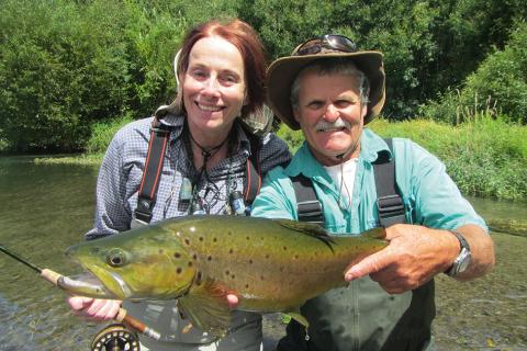 Murray and Client with Trout