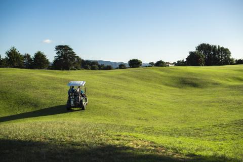 Cart on Ohope Golf Course