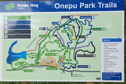 Onepu Park Trails Map