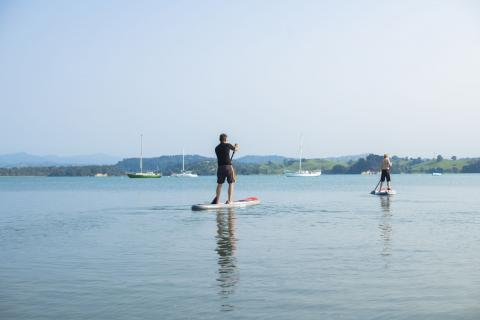 Paddleboarding on Ohiwa Harbour