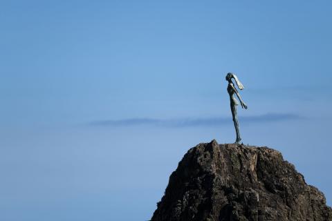 Lady on the Rock - Wairaka
