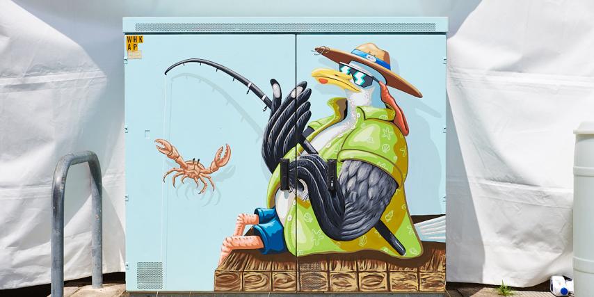 Gone Fishing - Chorus Cabinet Art