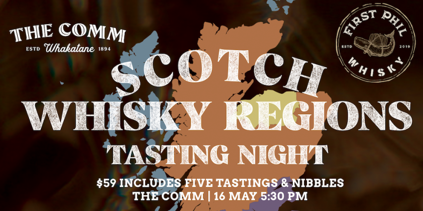 Scotch Whisky Regions Tasting Night with First Phil Whisky at The Comm