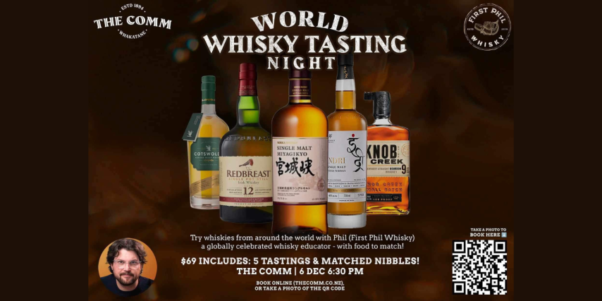 Around the World Whisky Tasting with Phil at The Comm