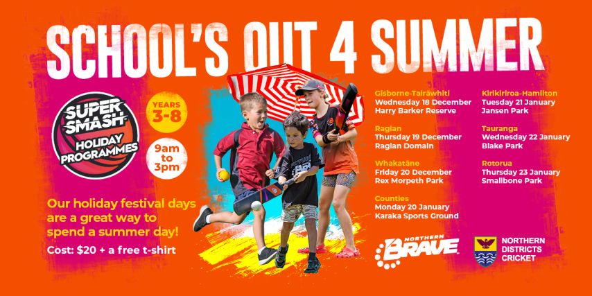 Northern Districts Cricket - Summer Holiday Festival Day - Whakatane