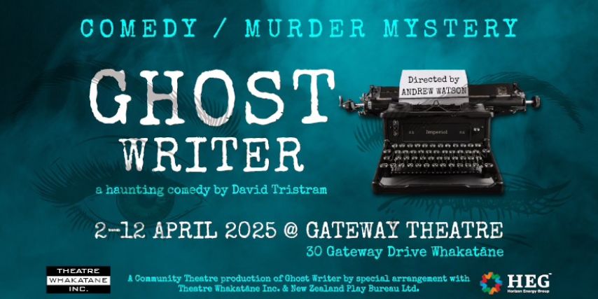 Theatre Whakatāne presents Ghost Writer