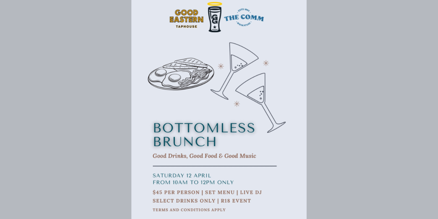 Bottomless Brunch @ The Comm!