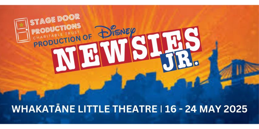 Newsies Jr. - Presented by Stage Door Productions Charitable Trust.