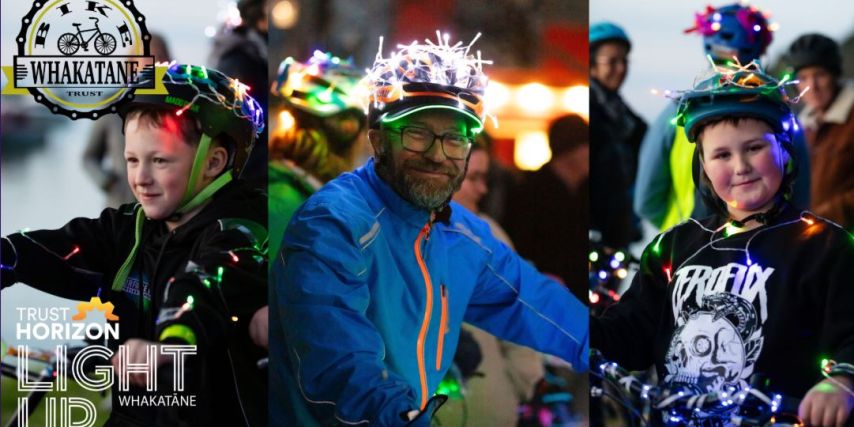 Light Up Your Bike as part of Trust Horizon Light Up Whakatāne