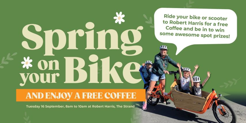 Spring on your Bike! Get a free coffee