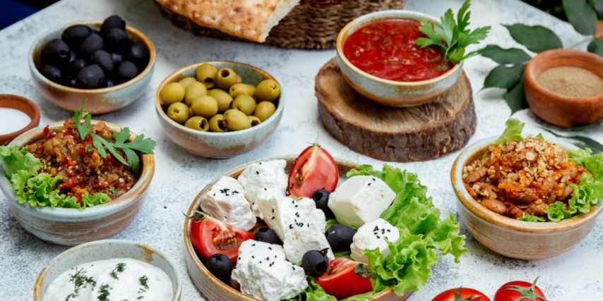 Long style italian lunch flavours of plenty