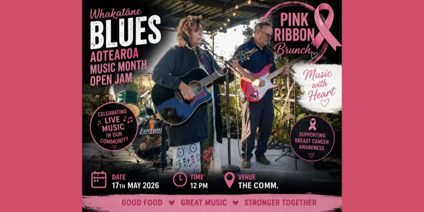 Whakatāne Blues Open Jams Pink Ribbon Brunch
