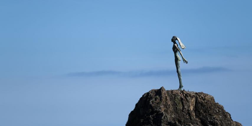 Lady on the Rock - Wairaka