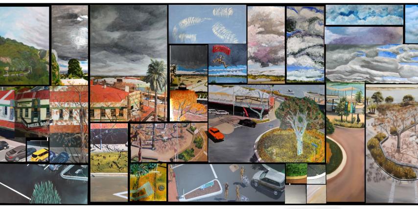 Multi canvas iconic Whakatane scene