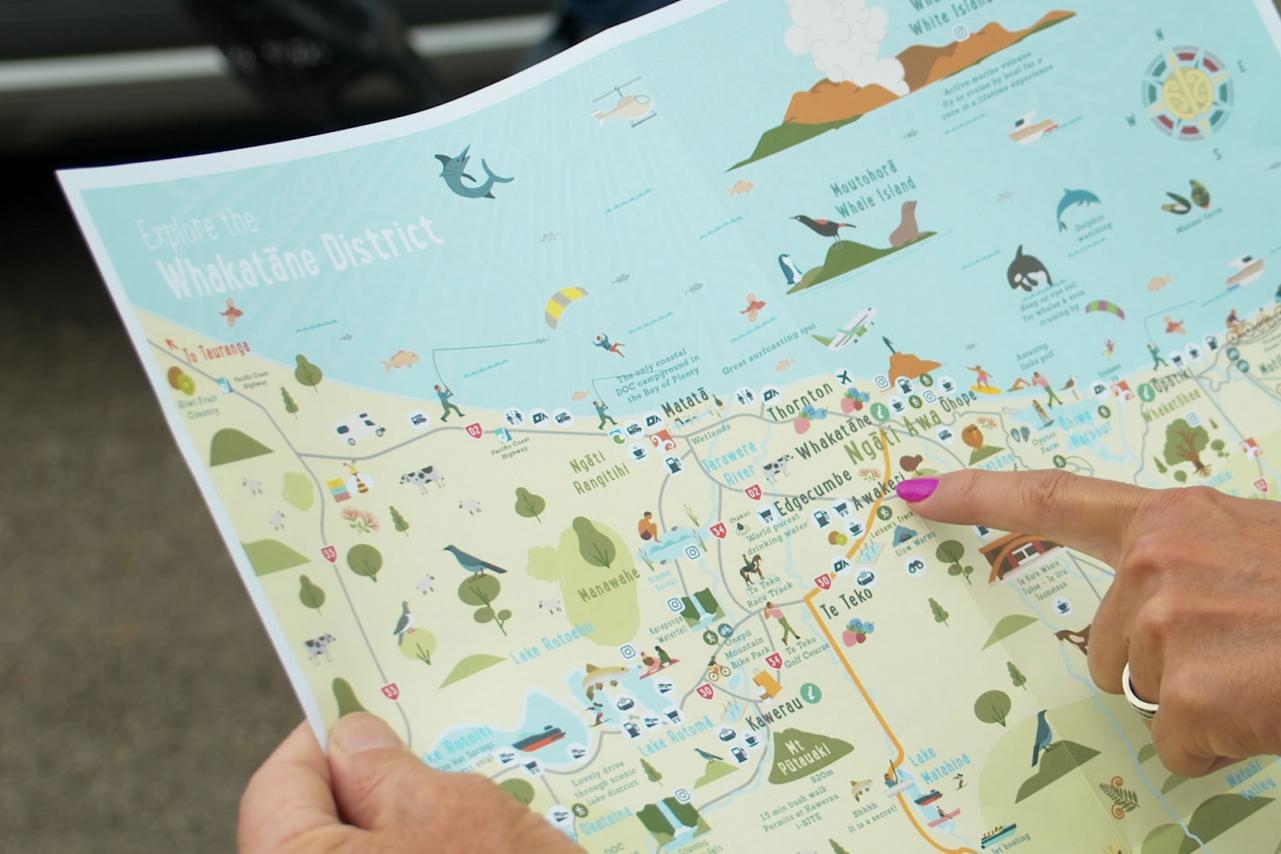 Pointing at District Map