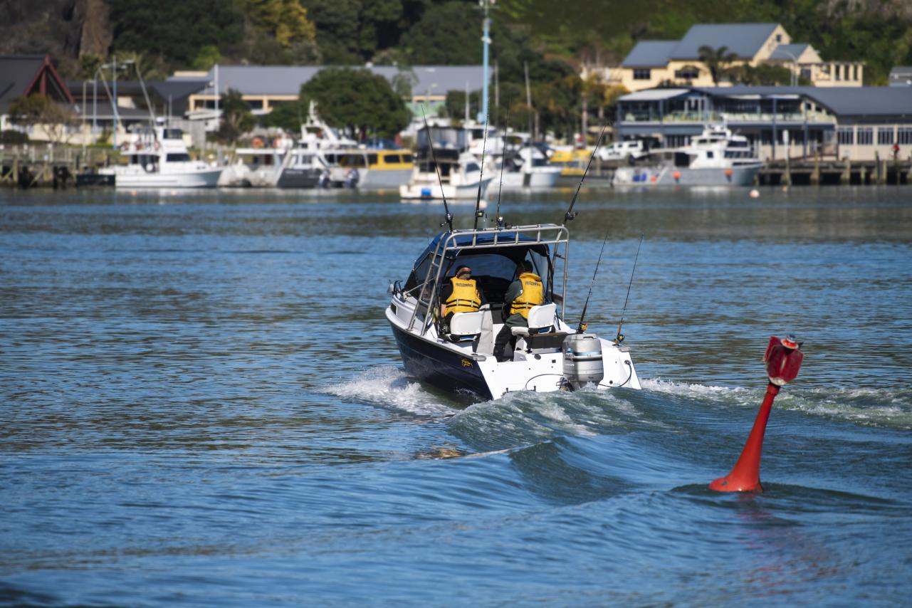 Boat on Whakatane River