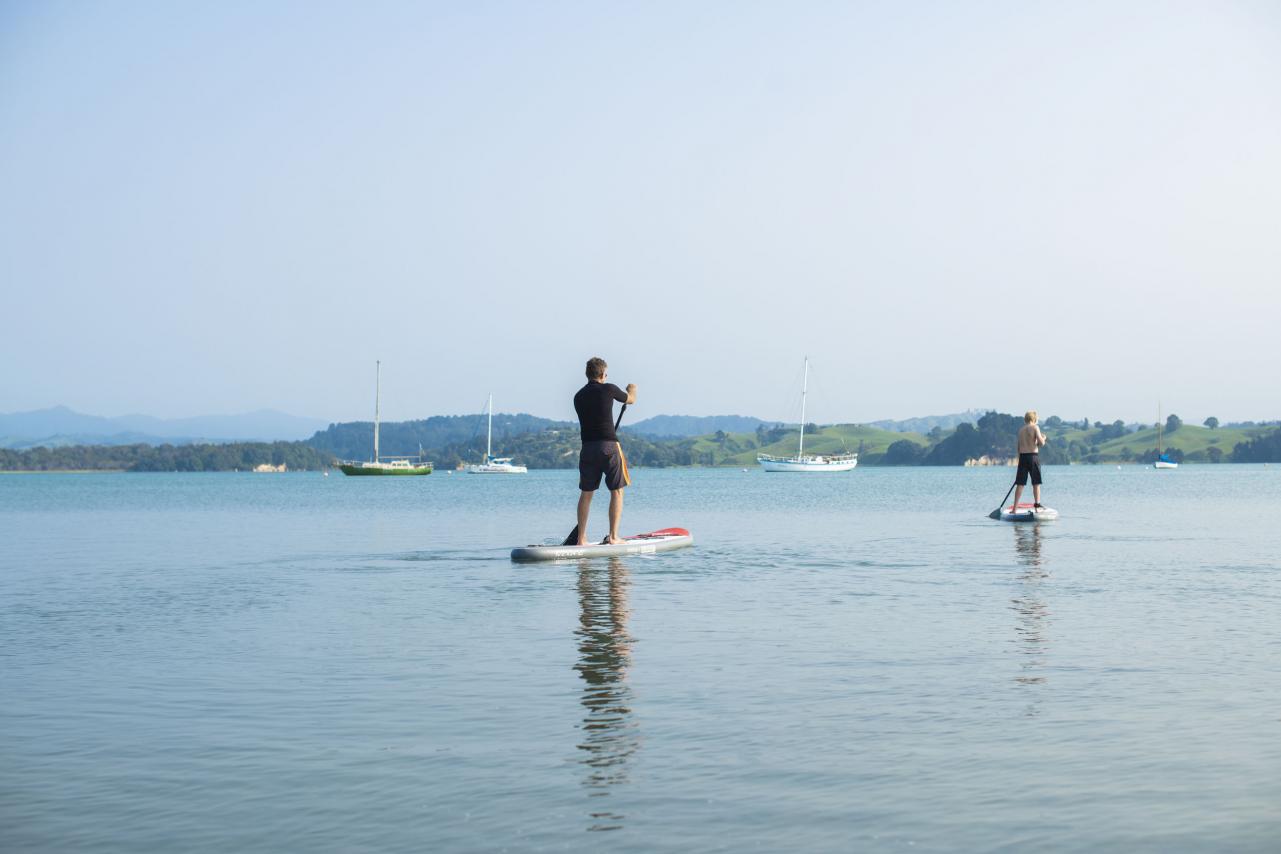 Paddleboarding on Ohiwa Harbour