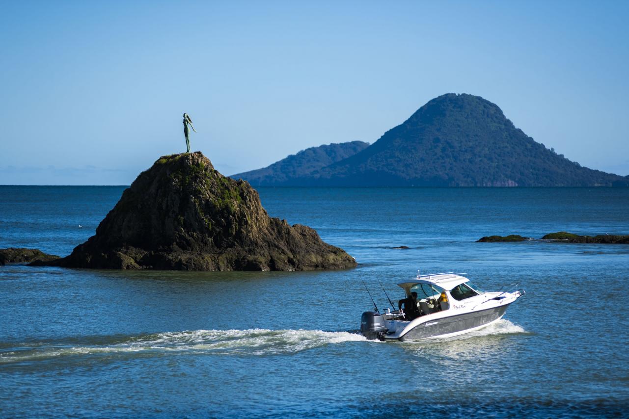 Boat heading out to sea