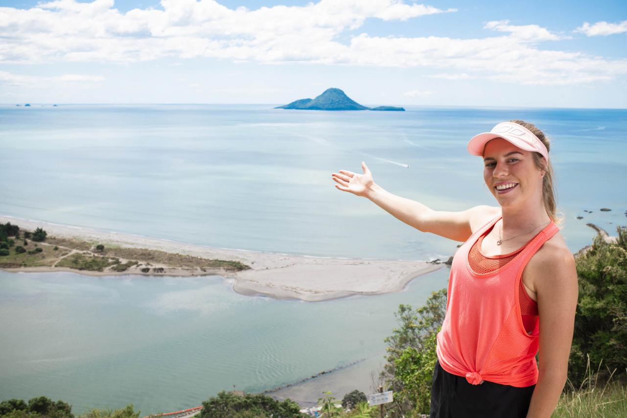 The view from Ngā Tapuwae o Toi trail