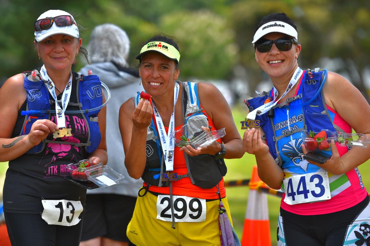 Toi's Challenge Competitors at the finish line