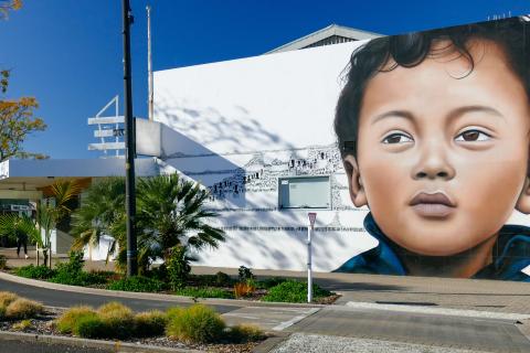 Mural by Owen Dippie and Tame Iti