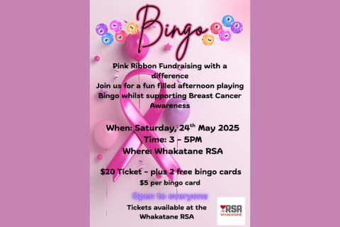 Bingo - Pink Ribbon Fundraiser