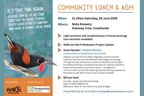Halo Whakatāne Community Lunch and AGM