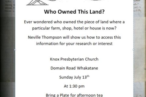 Who owned this land? - Whakatane Historical Society
