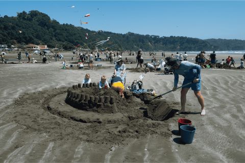 Sand Castle Competition Ōhope Beach