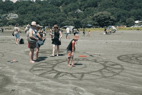 Sand Art Ohope Beach