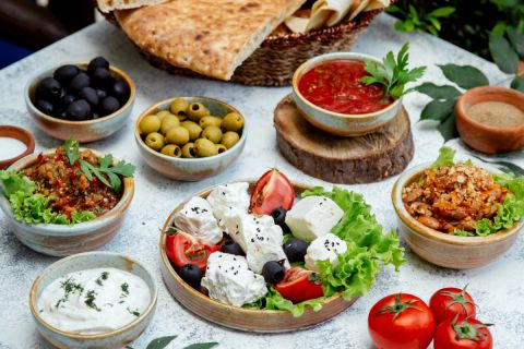 Long style italian lunch flavours of plenty