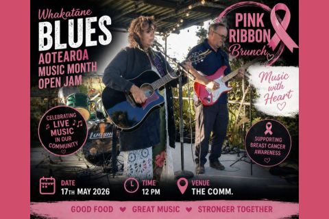 Whakatāne Blues Open Jams Pink Ribbon Brunch