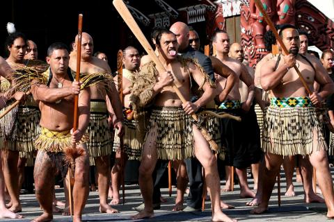 Group performing haka