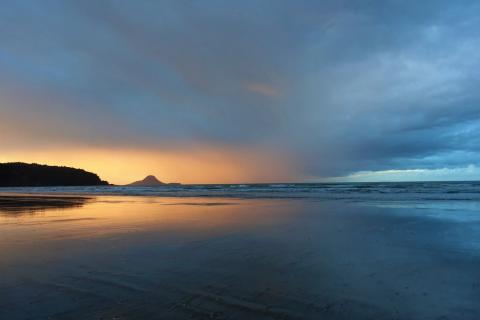 Sunset on Ohope Beach