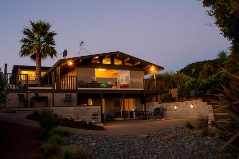 View of house at dusk