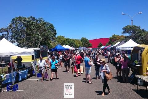 Market in carpark