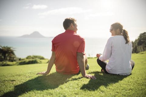 Couple at lookout