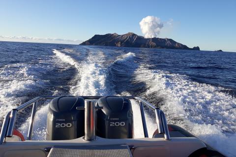 Heading home from Whakaari/White Island