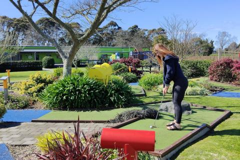 Mini-golf at Julians Berry Farm