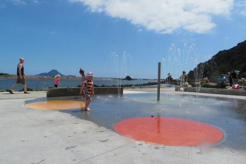 Water play area