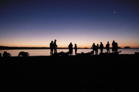 Full moon kayaking trip