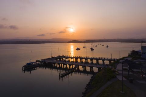 Sunset over Port Ōhope