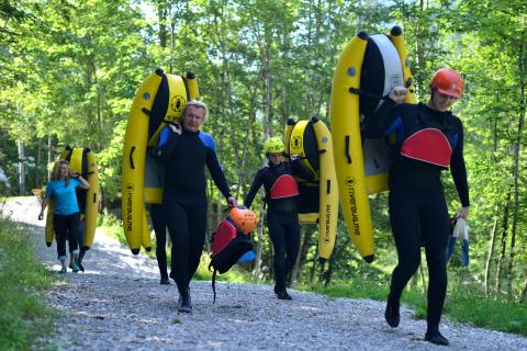 Heading to the river