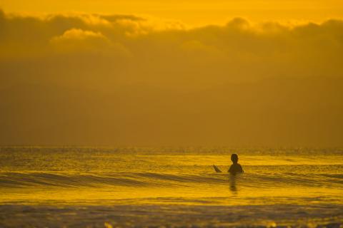 Surfing at West End