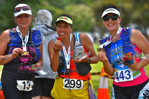 Toi's Challenge Competitors at the finish line