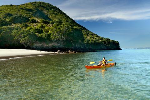 Kayaking at Moutohora